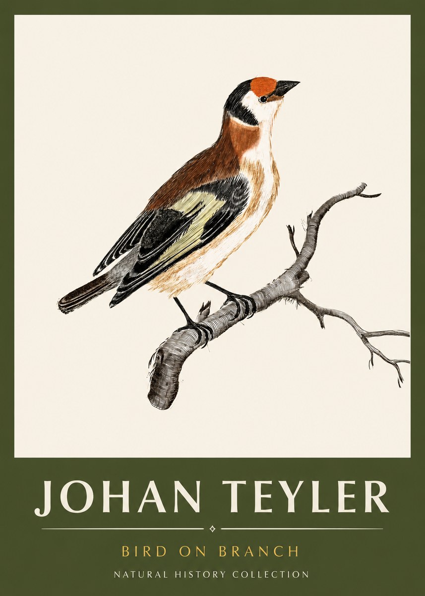Johan Teyler Song of the Finch No6 - Poster