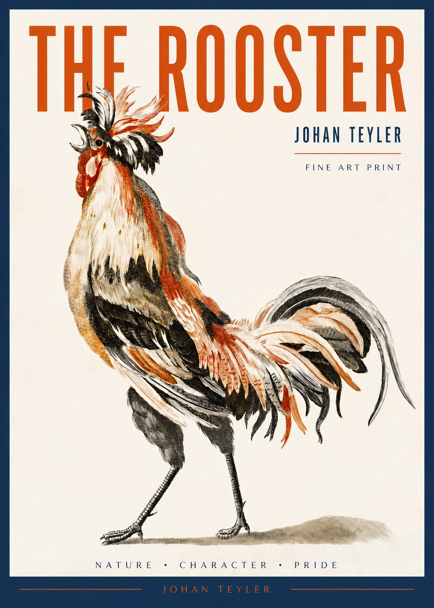 Johan Teyler The Rooster No2 - Poster