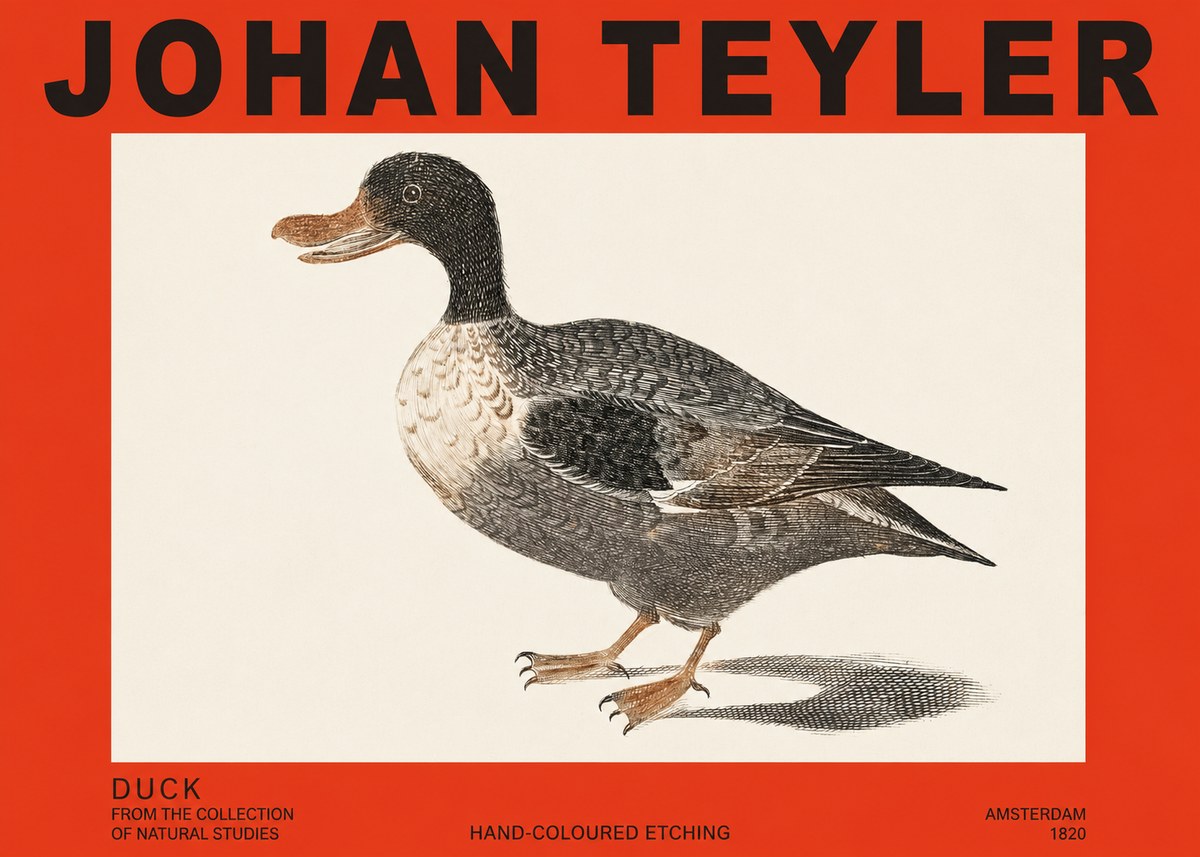 Johan Teyler Duck I No2 - Poster