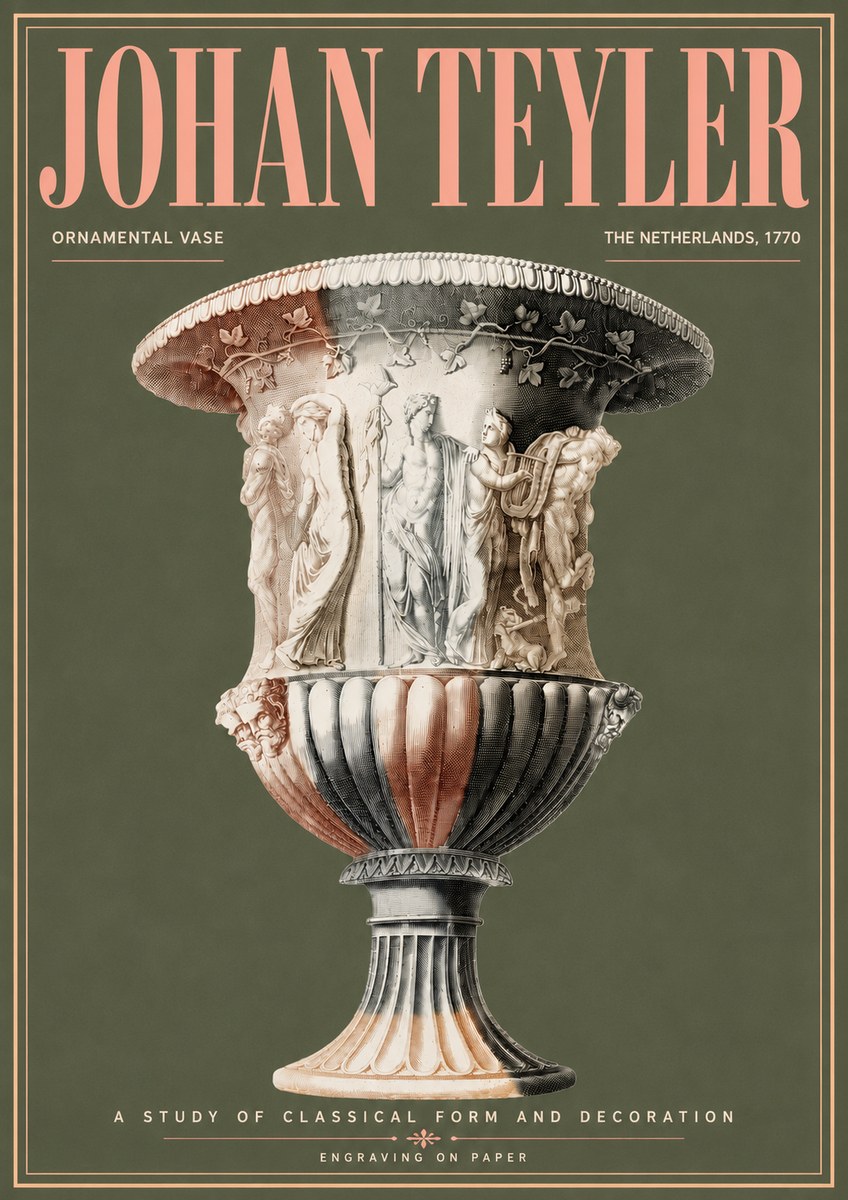 Johan Teyler Ornamental Vase I No6 - Poster