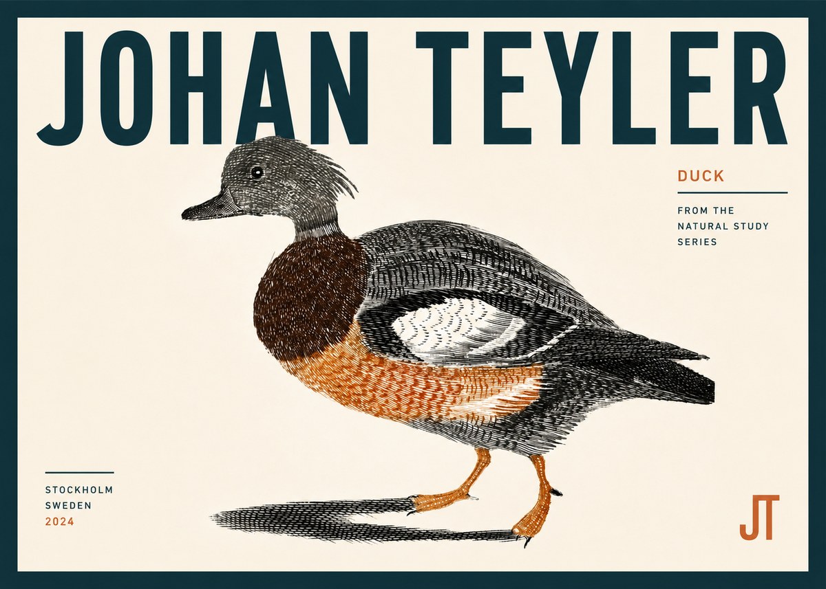 Johan Teyler Duck II No4 - Poster
