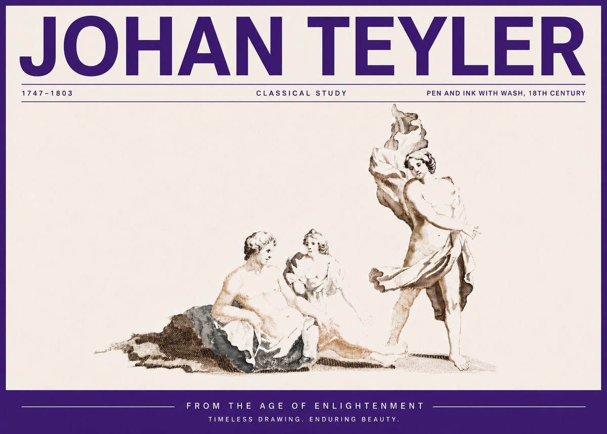 Johan Teyler Classical Study I No5 - Poster