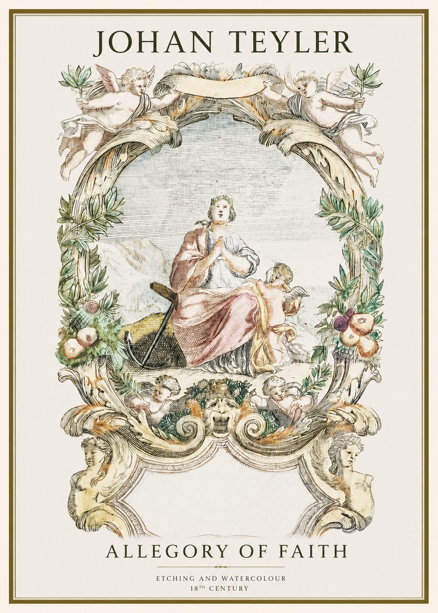 Johan Teyler Allegory of Faith No1 - Poster