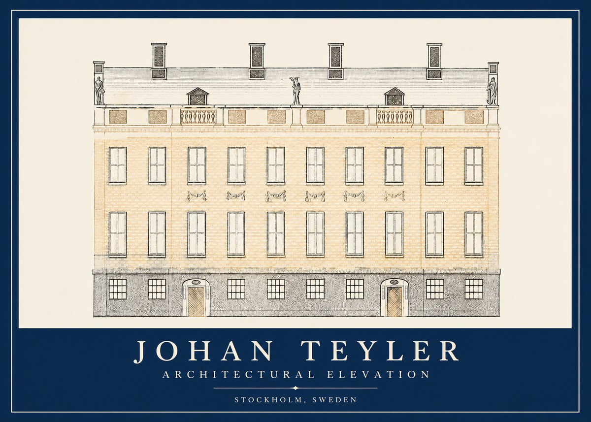 Johan Teyler Architectural Elevation No2 - Poster