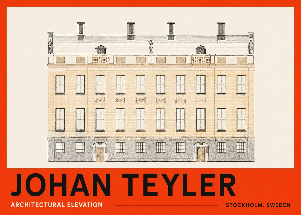 Johan Teyler Architectural Elevation No3 - Poster