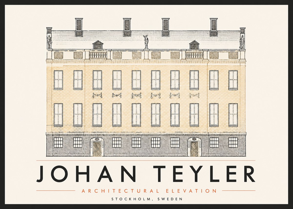 Johan Teyler Architectural Elevation No6 - Poster
