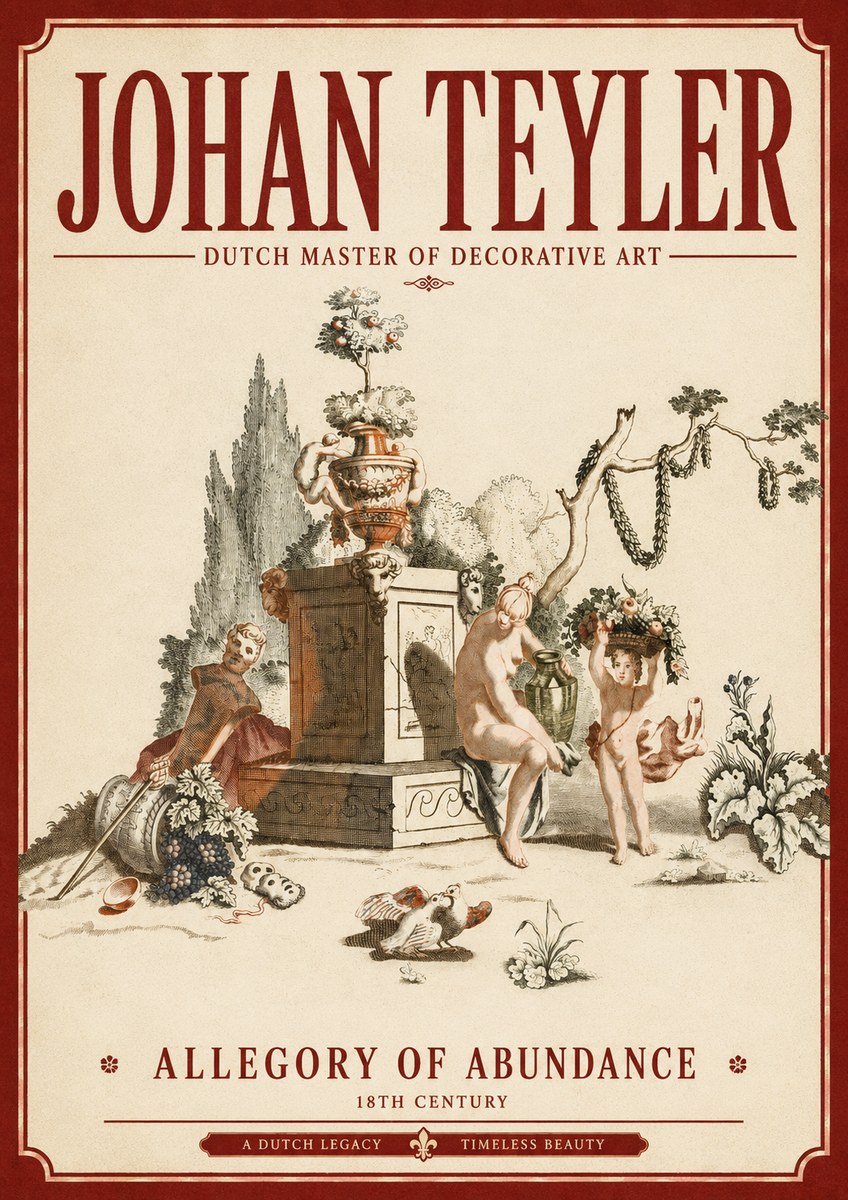 Johan Teyler Allegory of Abundance No3 - Poster