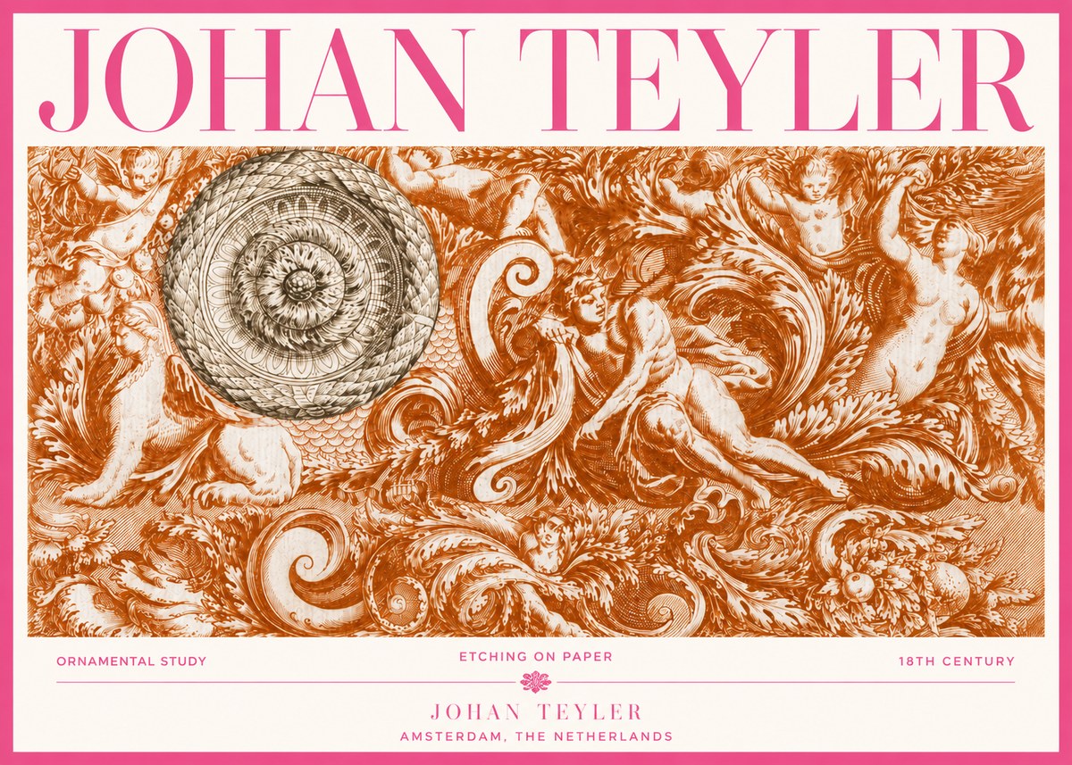 Johan Teyler Ornamental Study No3 - Poster