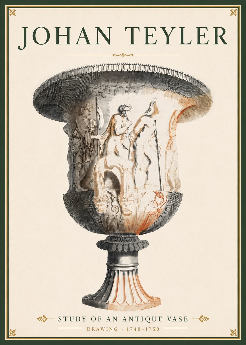 Johan Teyler Classical Urn No5 - Poster