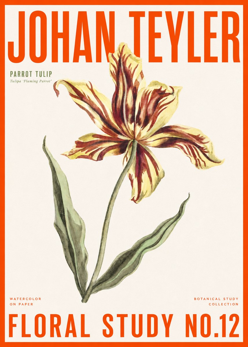 Johan Teyler Floral Study I No6 - Poster