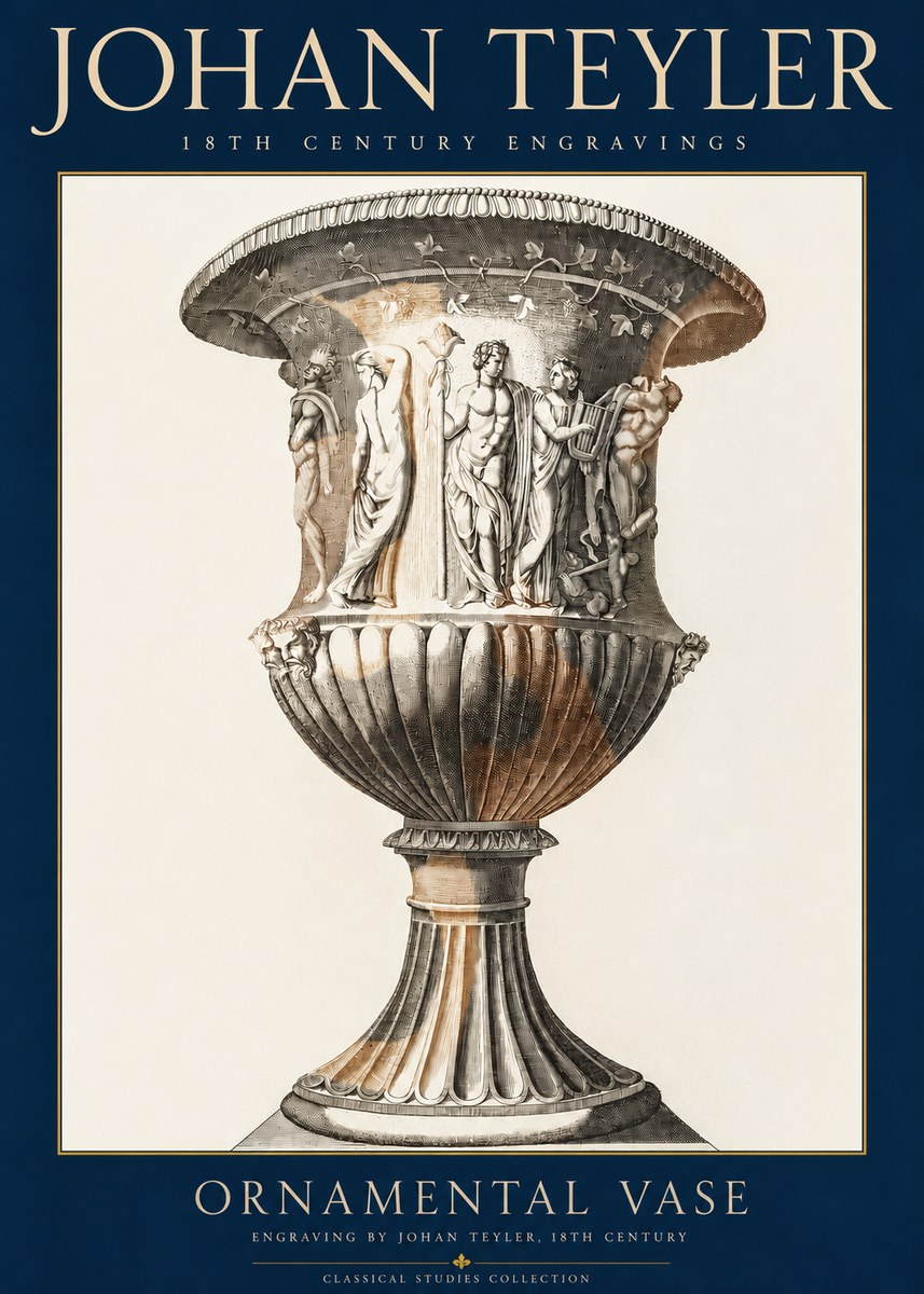Johan Teyler Ornamental Vase II No3 - Poster