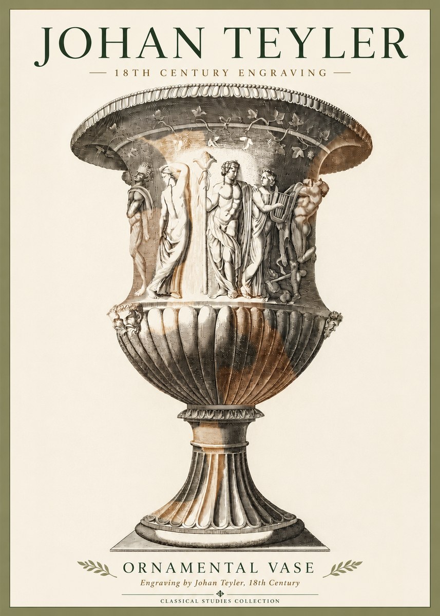 Johan Teyler Ornamental Vase II No4 - Poster