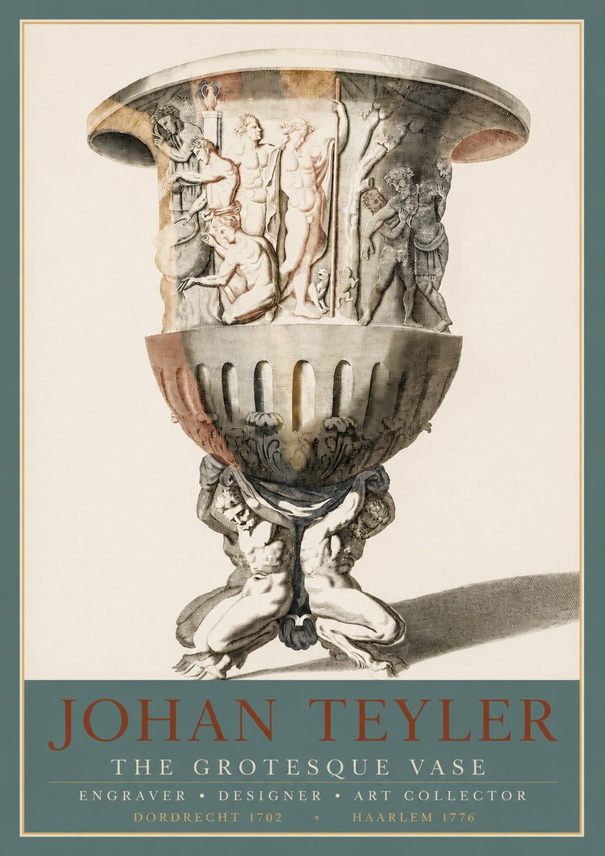 Johan Teyler The Grotesque Vase No3 - Poster