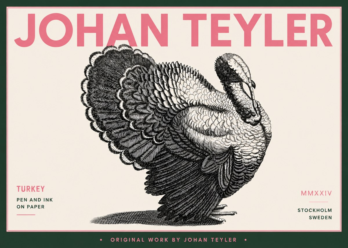 Johan Teyler Turkey No5 - Poster