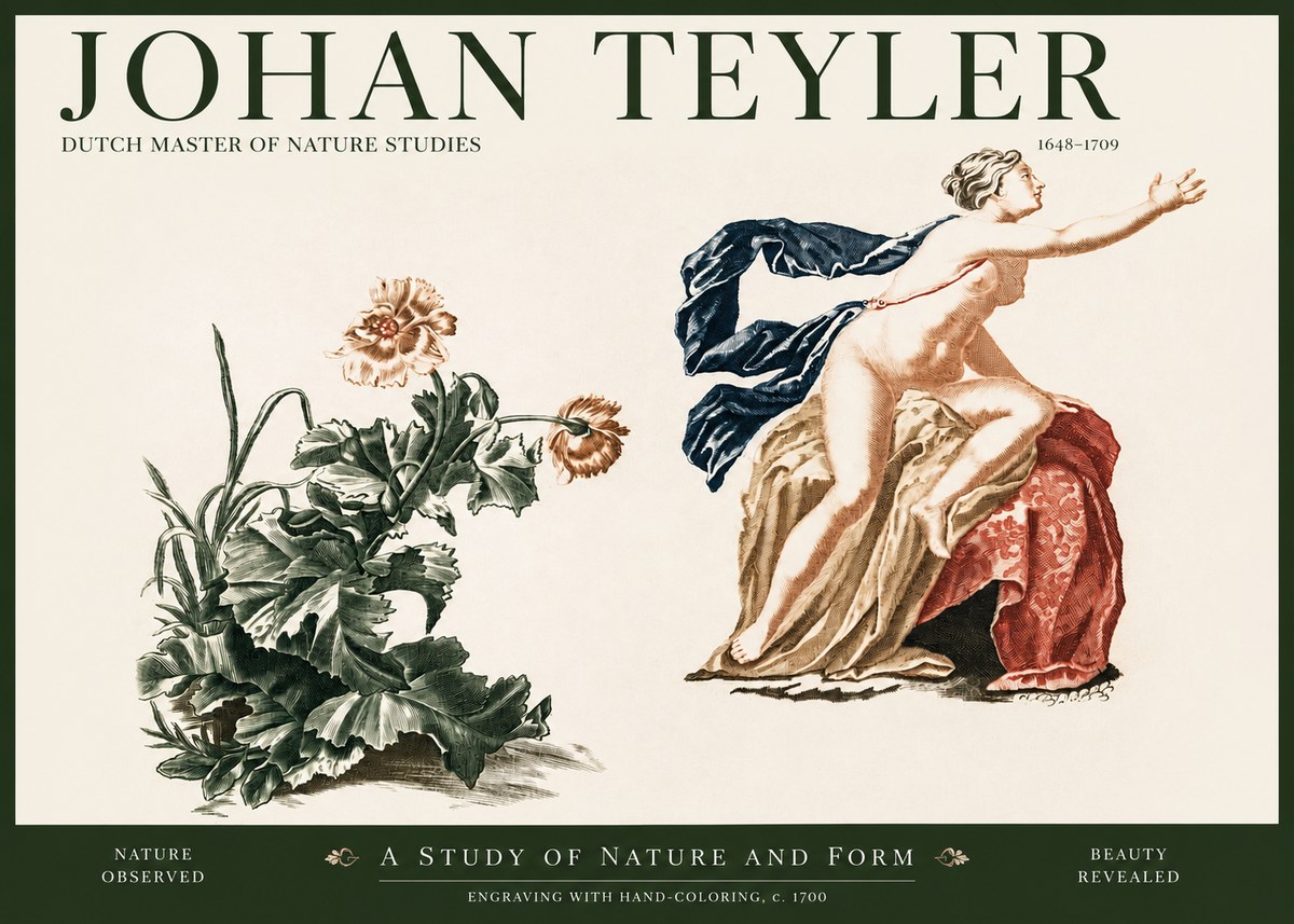 Johan Teyler A Study of Nature and Form No2 - Poster