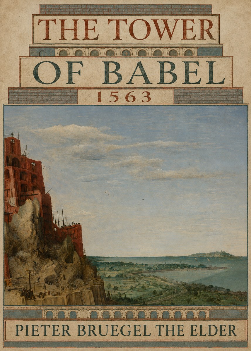 Pieter Bruegel The Tower of Babel X No6 - Poster
