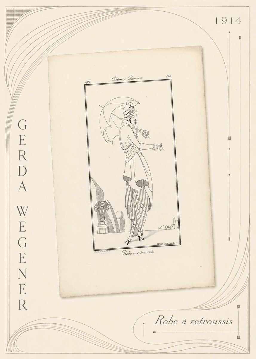 Gerda Wegener Robe À Retroussis No5 - Poster