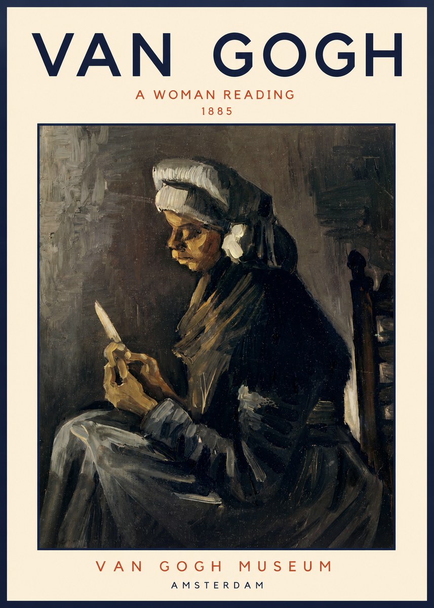 Van Gogh A Woman Reading No2 - Poster