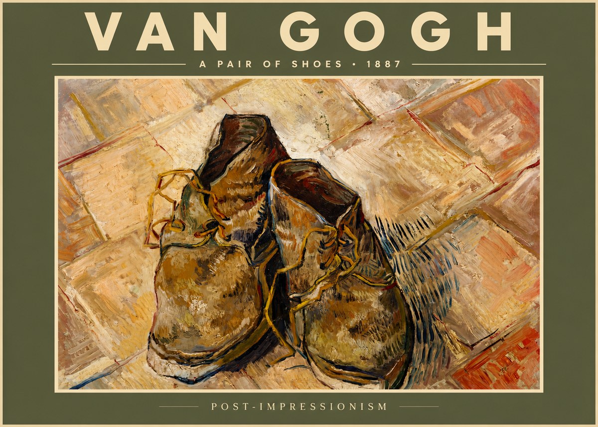 Van Gogh A Pair of Shoes No6 - Poster