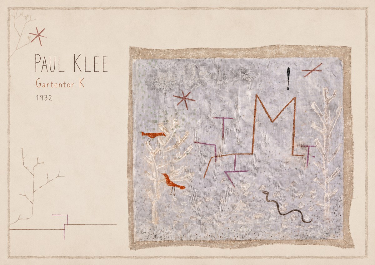 Paul Klee Gartentor K No6 - Poster