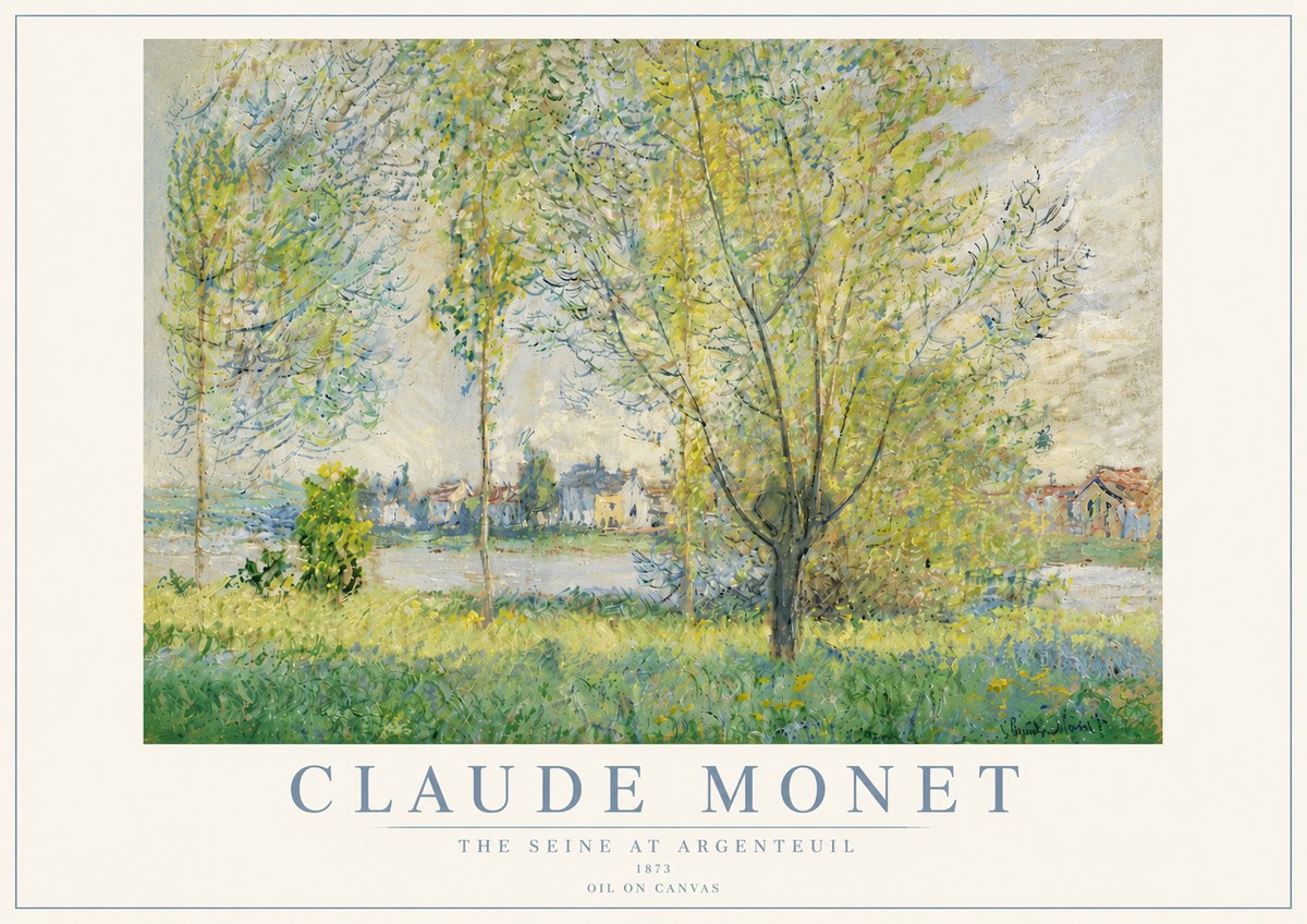 Monet The Seine at Argenteil No6 - Poster