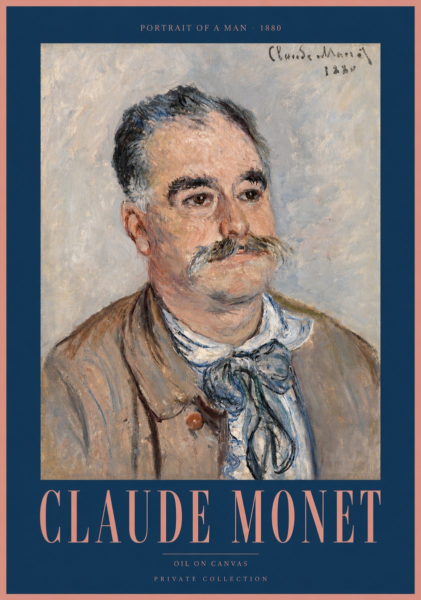 Monet Portrait of a Man No2 - Poster
