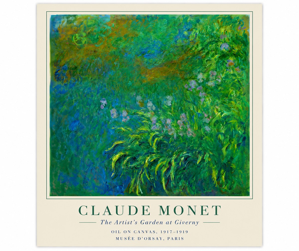 Monet The Artist's Garden at Giverny No6 - Poster