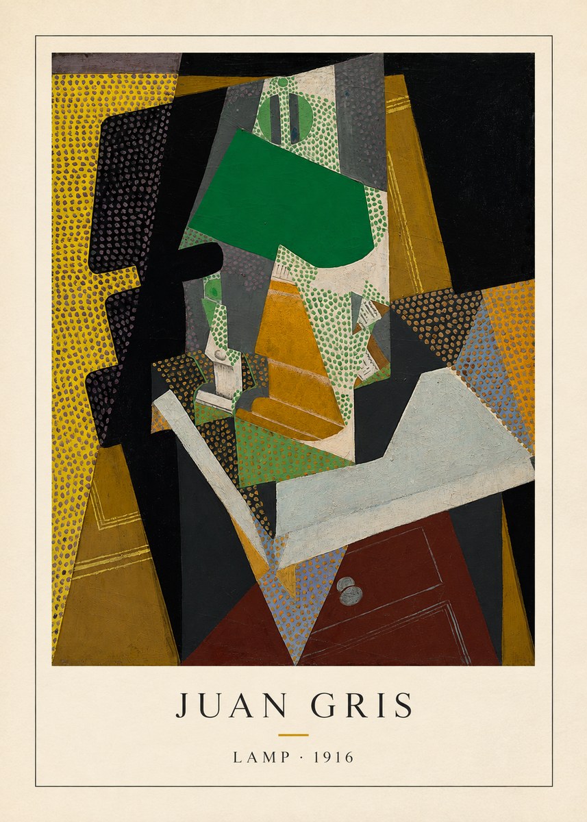 Juan Gris Lamp No4 - Poster