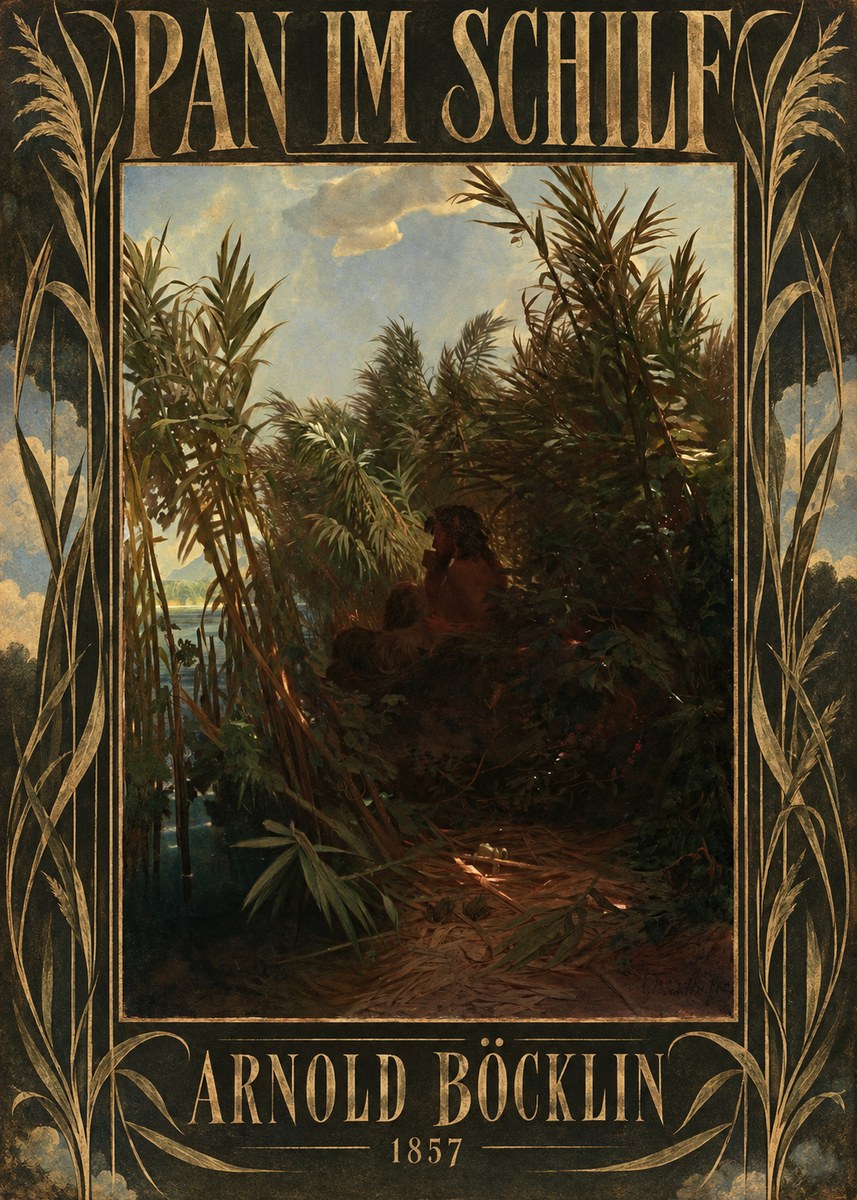 Arnold Böcklin Pan Im Schilf No5 - Poster