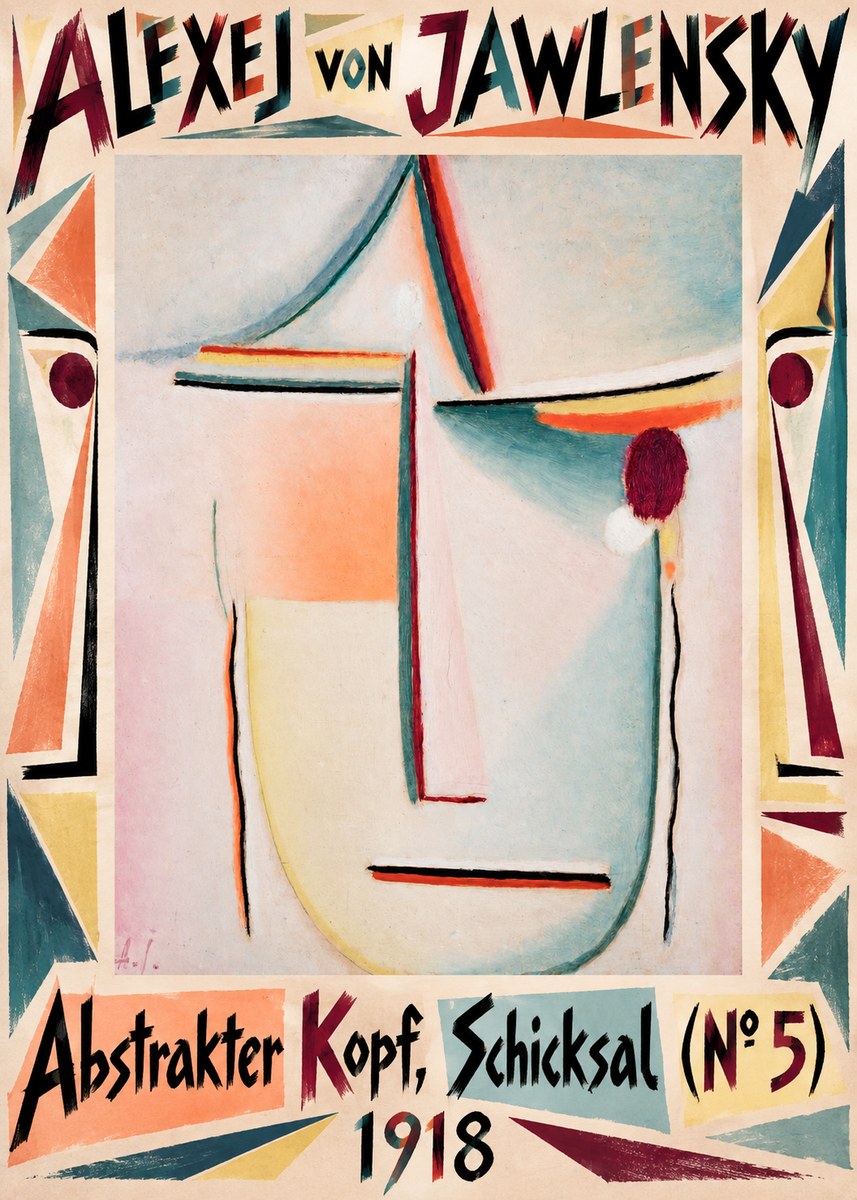 Alexej von Jawlensky Abstrakter Kopf, Schicksal (N°5) No5 - Poster
