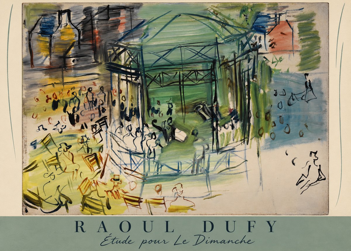 Raoul Dufy Étude Pour Le Dimanche No6 - Poster