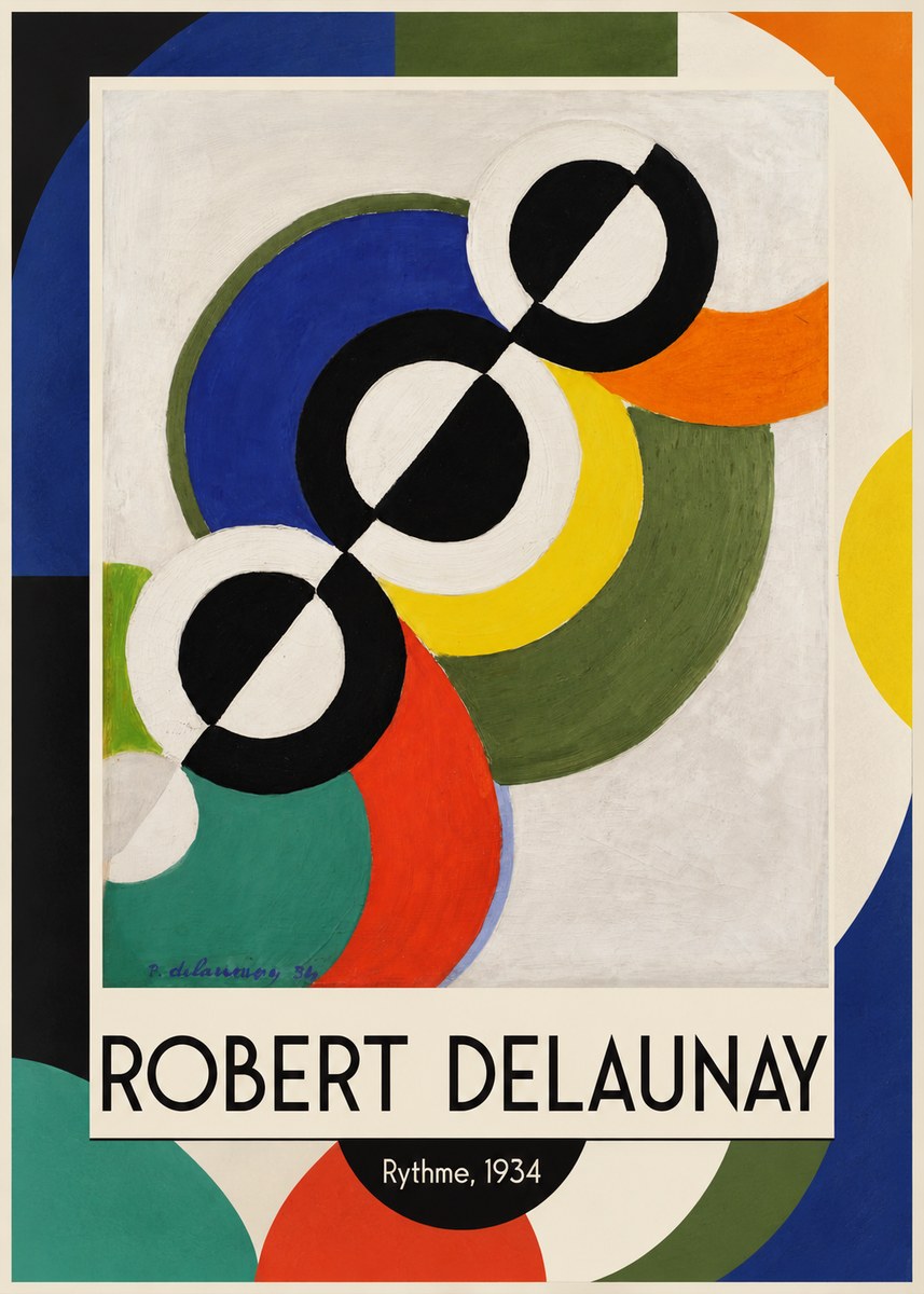 Robert Delaunay Rythme, 1934 No1 - Poster