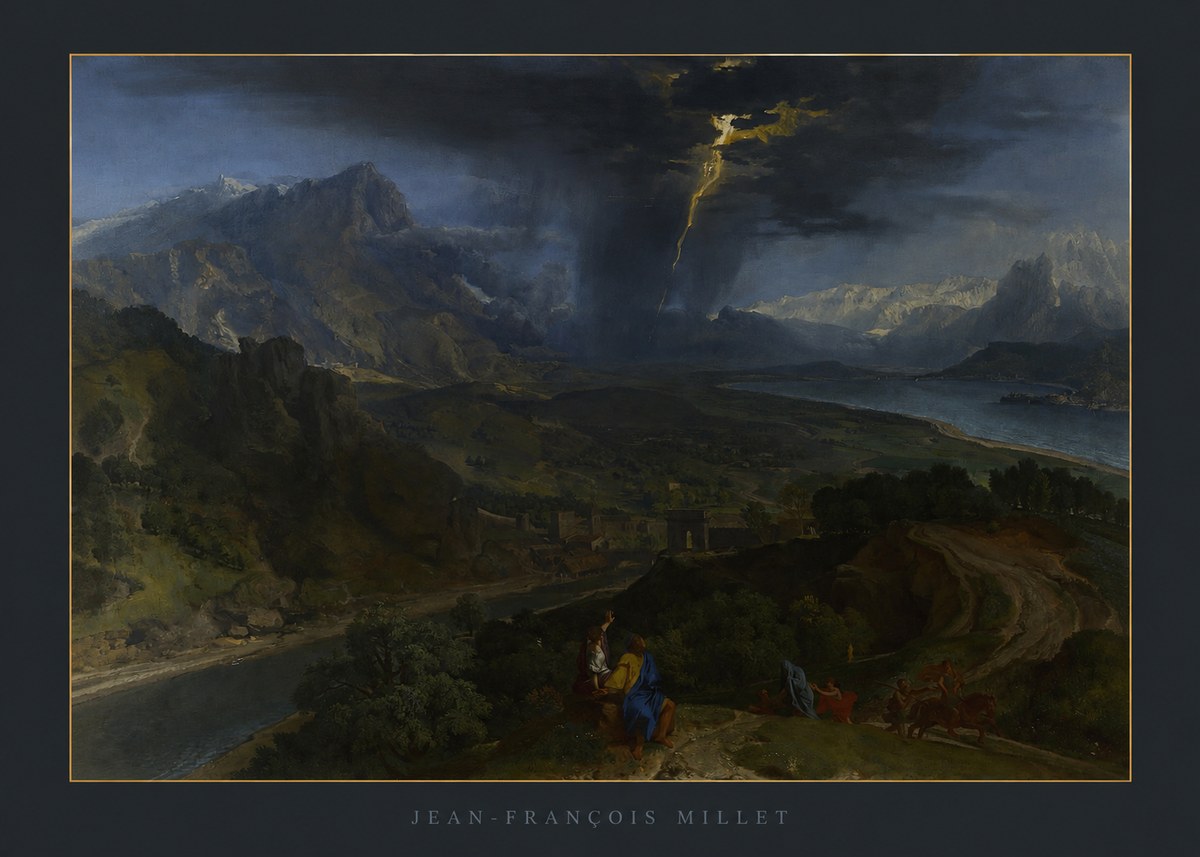 Jean-François Millet The Thunderbolt No6 - Poster
