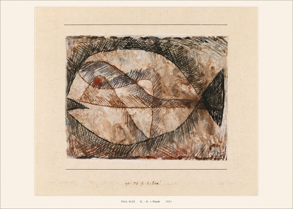 Paul Klee C. - C. = Fisch No5 - Poster