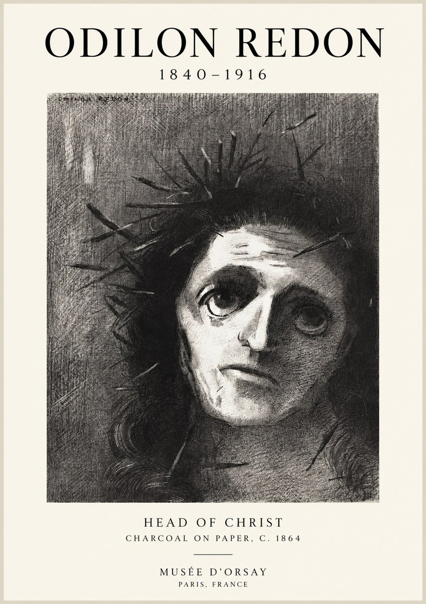 Odilon Redon Head of Christ I No1 - Poster