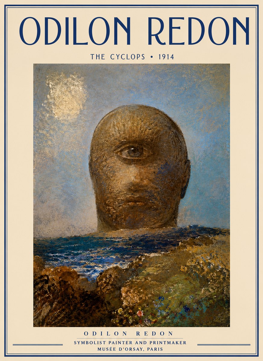 Odilon Redon The Cyclops I No3 - Poster