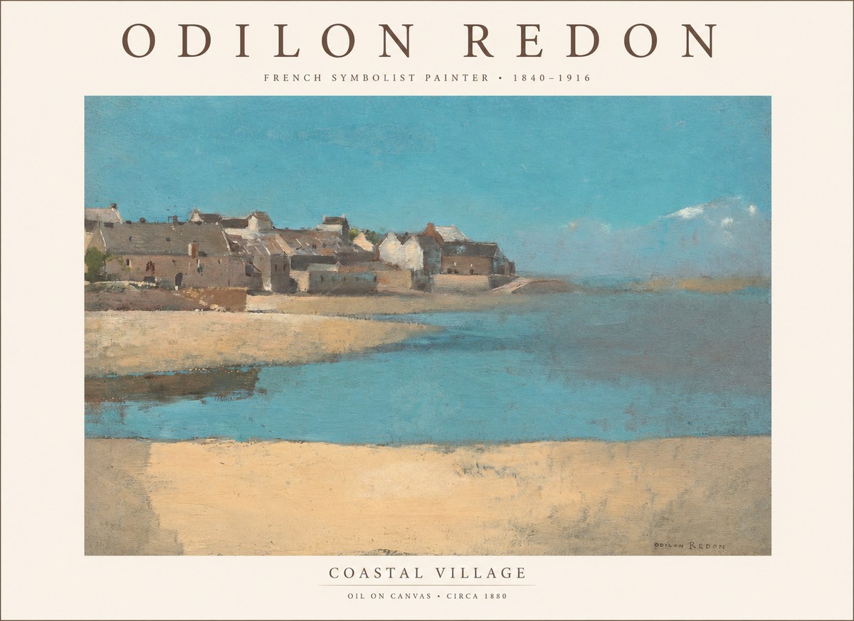 Odilon Redon Coastal Village No1 - Poster