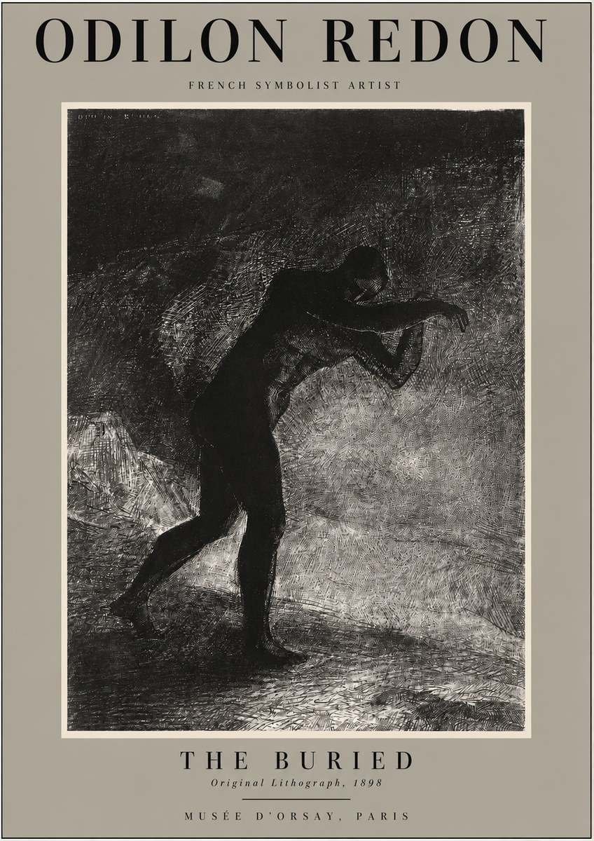 Odilon Redon The Buried No2 - Poster