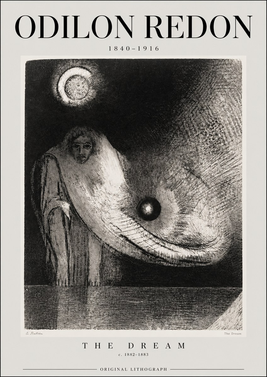 Odilon Redon The Dream No2 - Poster