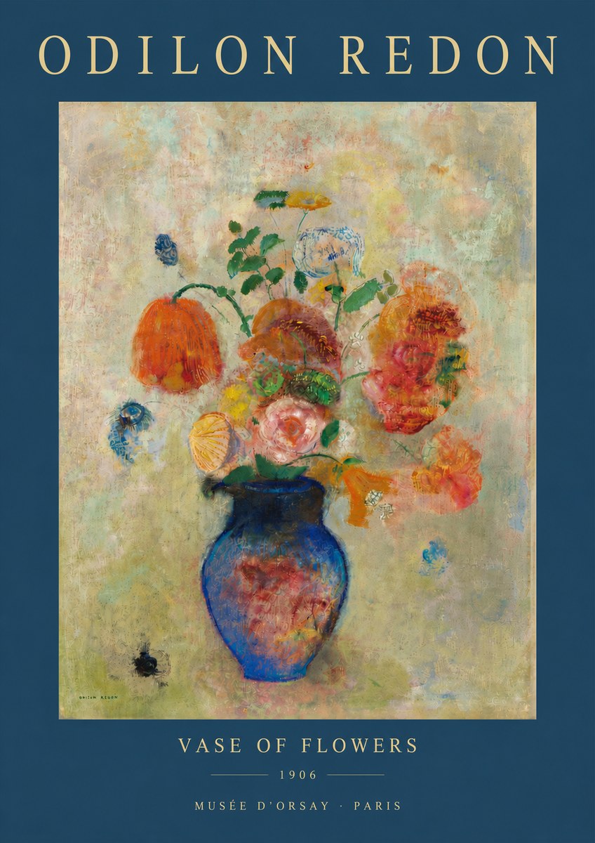 Odilon Redon Vase of Flowers No4 - Poster