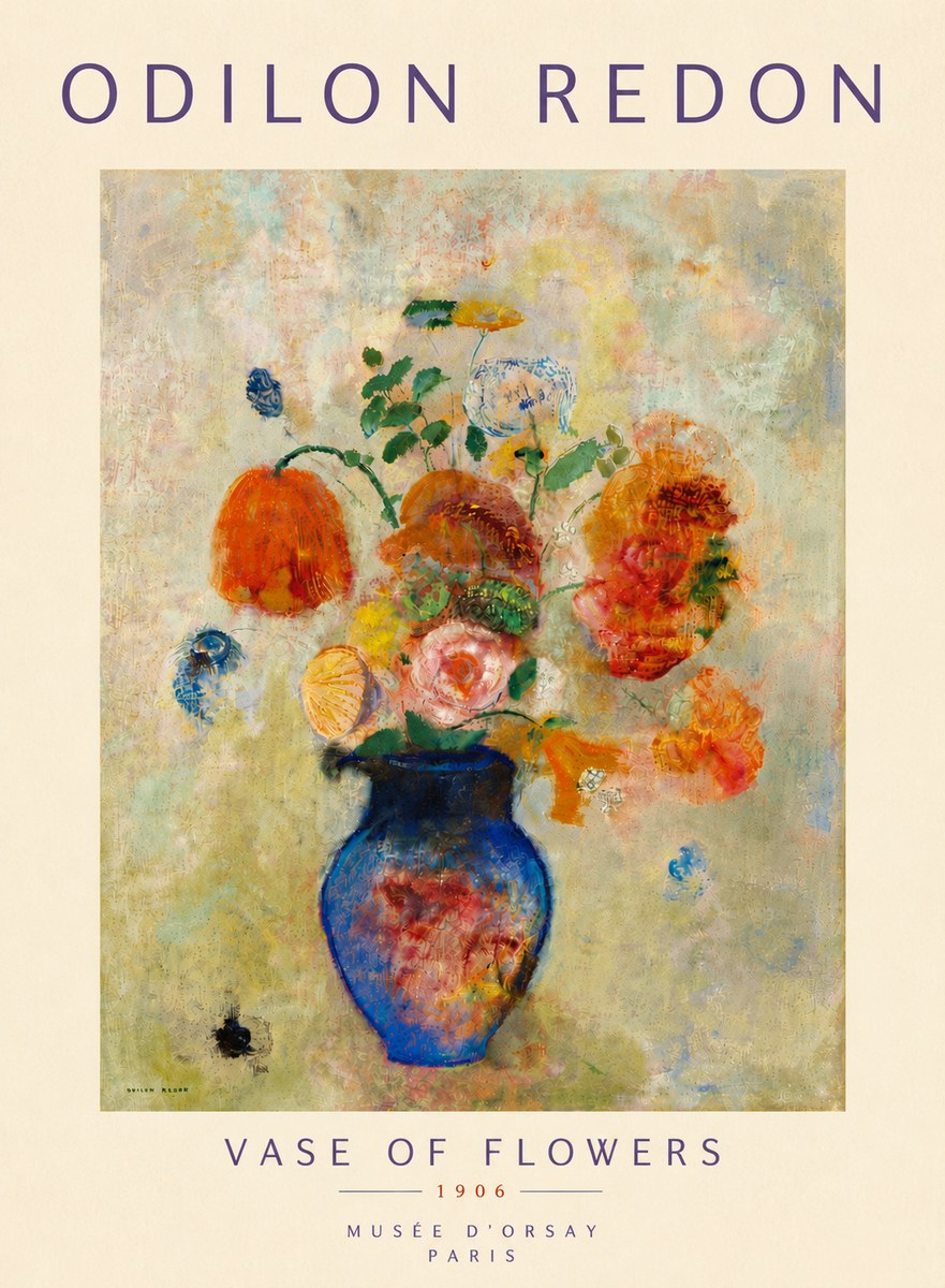 Odilon Redon Vase of Flowers No6 - Poster