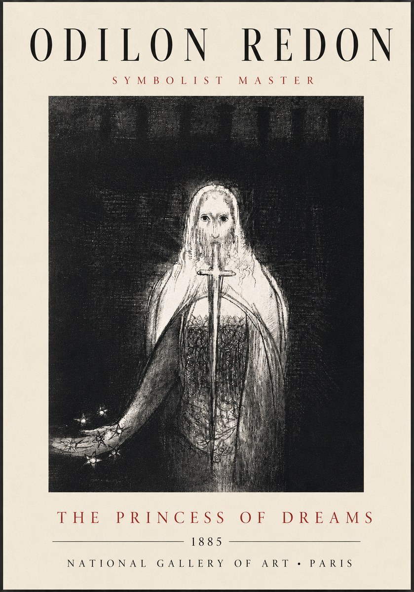 Odilon Redon The Princess of Dreams No3 - Poster