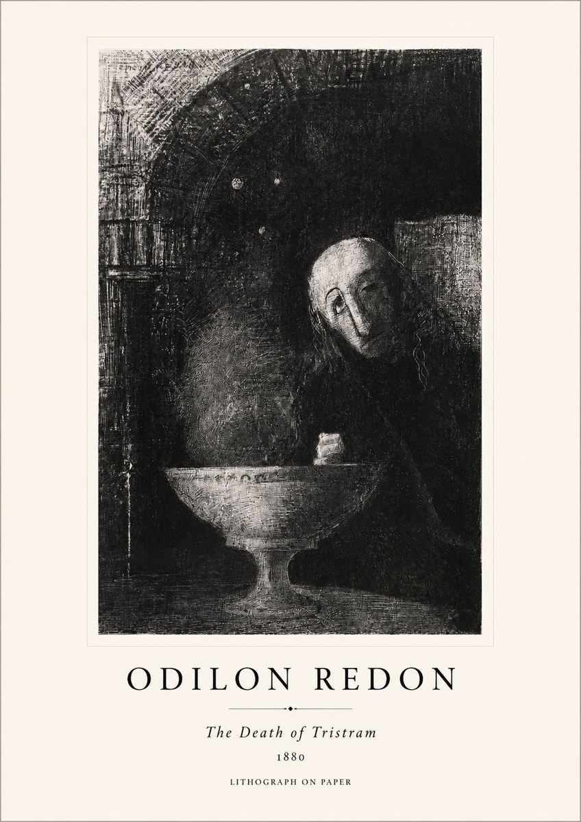Odilon Redon The Death of Tristram No1 - Poster