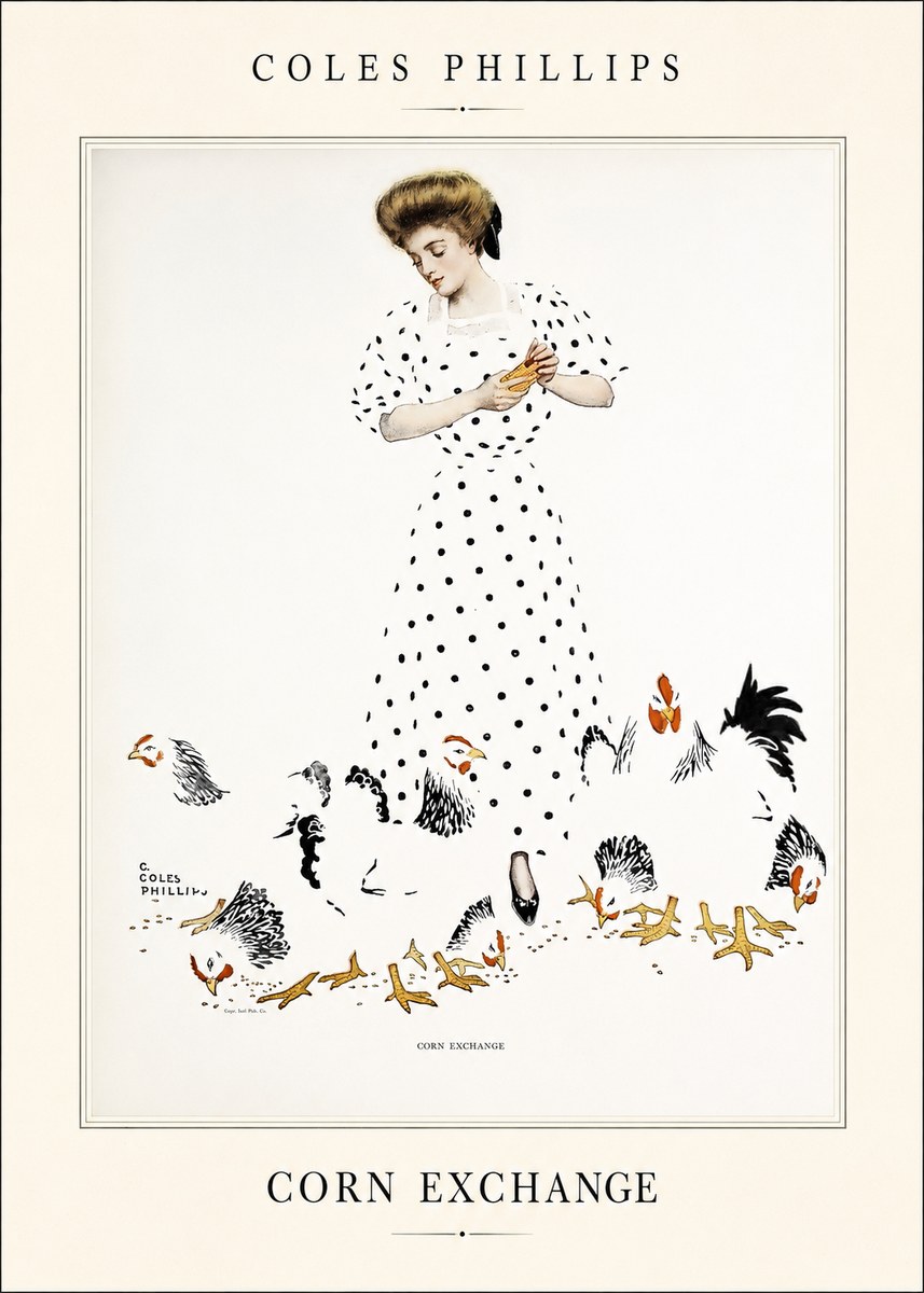 Coles Phillips Corn Exchange No4 - Poster