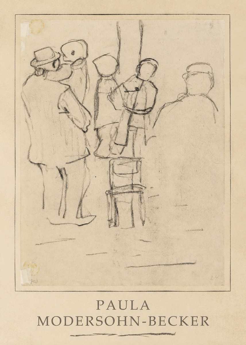 Paula Modersohn-Becker Studies of Figures No3 - Poster