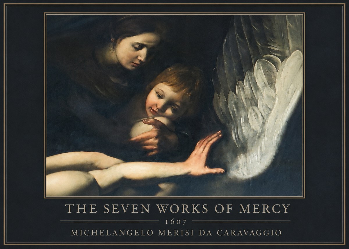 Michelangelo Merisi da Caravaggio The Seven Works of Mercy IV No1 - Poster