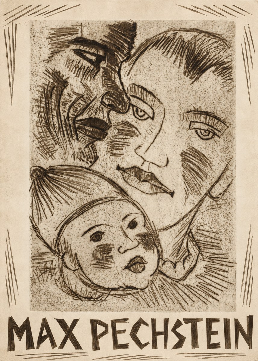 Max Pechstein Fischerfamilie No2 - Poster
