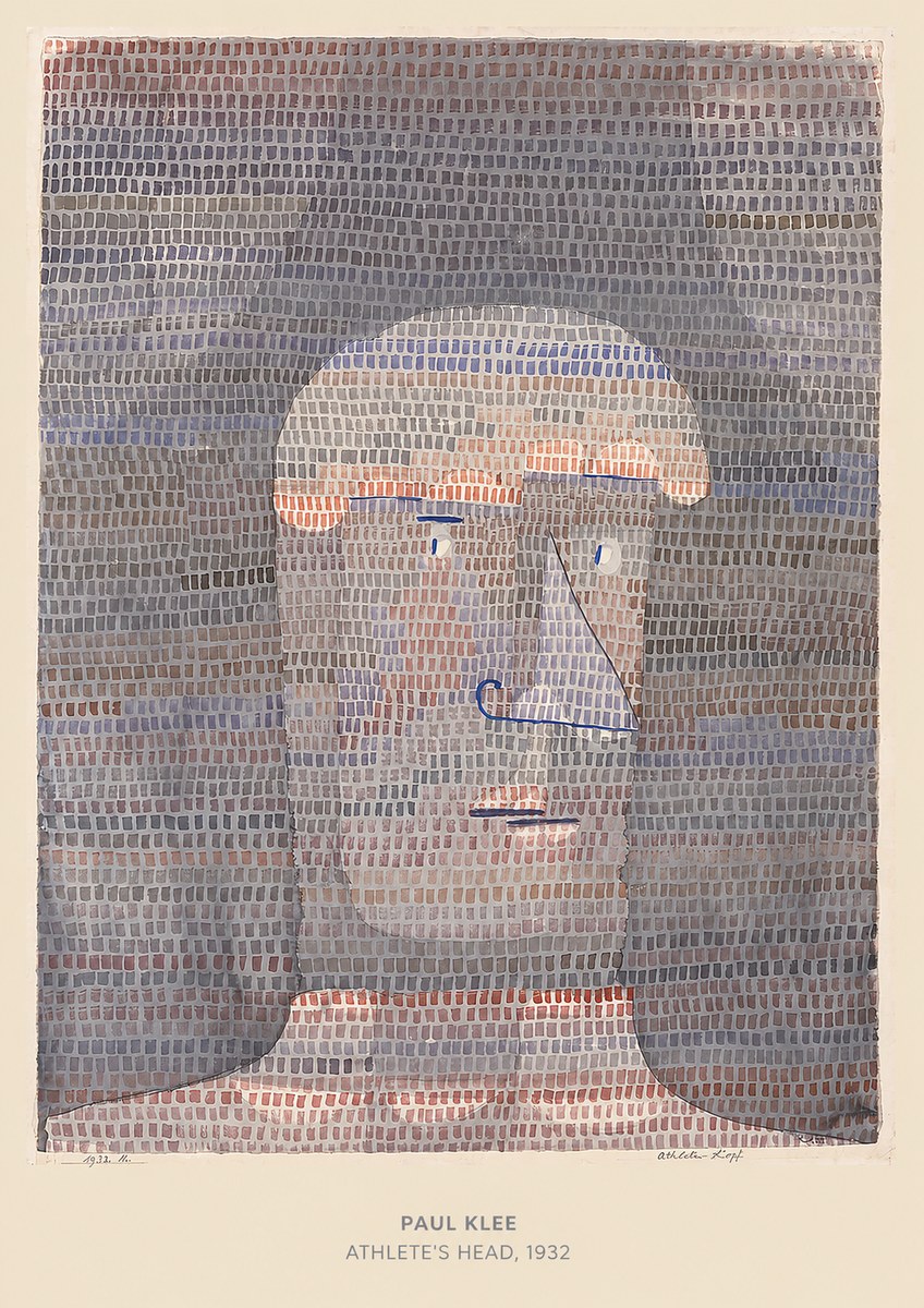 Paul Klee Athlete's Head No4 - Poster