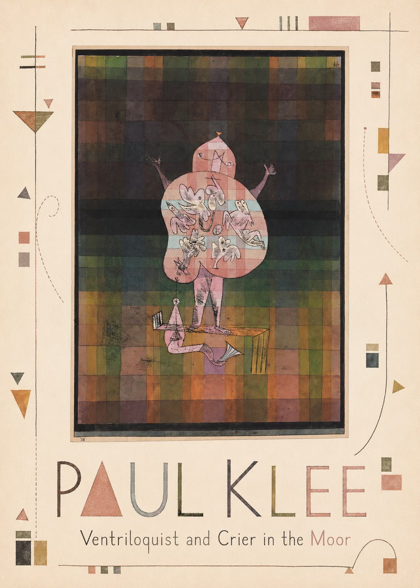 Paul Klee Ventriloquist and Crier in the Moor No3 - Poster
