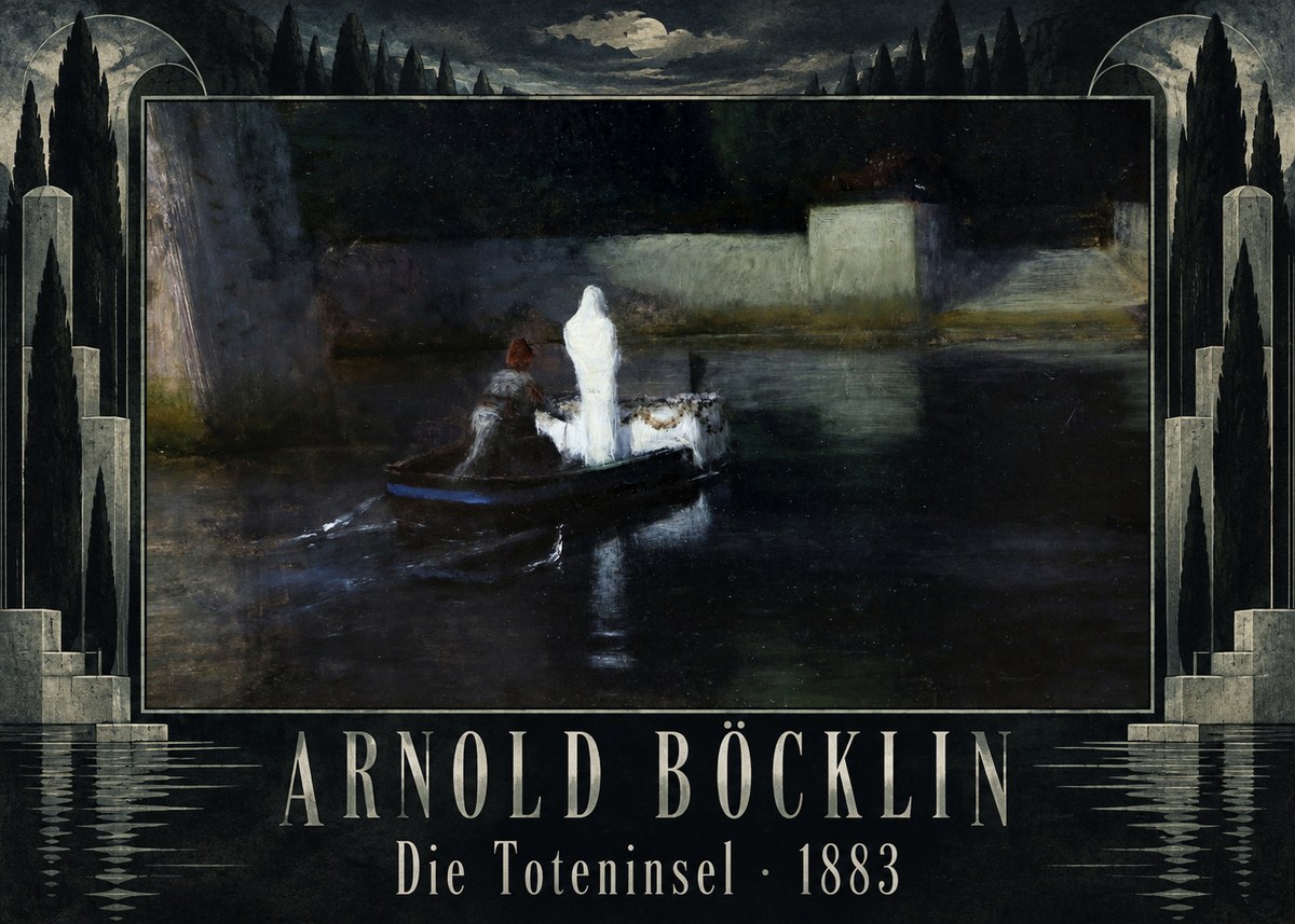 Arnold Böcklin Die Toteninsel III No5 - Poster